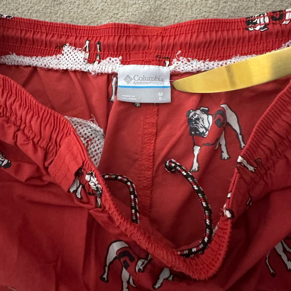 Columbia Georgia Bulldogs Mens Medium PFG Shorts Hybrid Backcast II Red NCAA - Picture 3 of 13